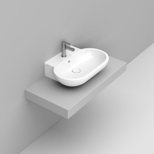 MIRTO LAVABO DA APPOGGIO 65X46 BIANCO