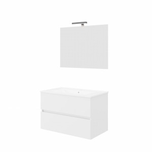 EASY COMPOSIZIONE BIANCO LUCIDO DA 80CM P45 H50