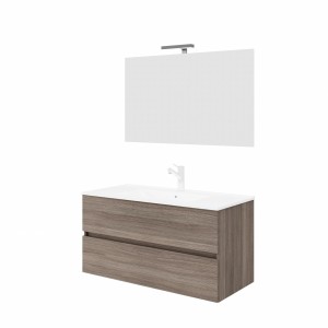 EASY COMPOSIZIONE ROVERE FUMO DA 100CM P45 H50