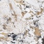 TAVOLO ATRIUM KERAMIK ROUND - BASE FUME' PIANO IN MARMO CERAMICO MAKALU Ø 158xh73,5