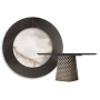 copy of TAVOLO ATRIUM KER-WOOD ROUND Ø180x74,5H - BRONZO/ROVERE