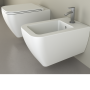 KUBO VASO + BIDET + COPRIVASO SOFT CLOSE SOSPESO BIANCO OPACO