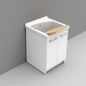 REVINE LAVATOIO PER MOBILE 61X61 - BIANCO