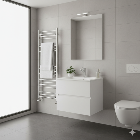 EASY COMPOSIZIONE BIANCO LUCIDO CM 60 P45 H50