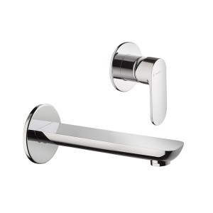 NEWFORM  EXTRO GRUPPO MISCELATORE A PARETE PER LAVABO