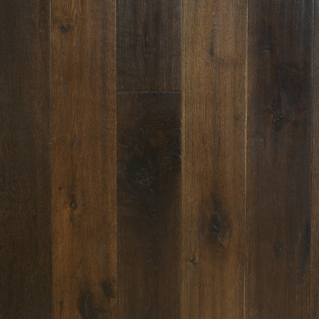 Prefinished Oak Amber Parquet, Brushed, Carbonized, Planed, Oil Varnished, Cde Selection