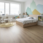 Prefinished Oak Parquet in Bleached Moss, Brushed, Water Varnished, Cdd Selection