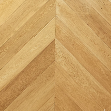 Parquet Prefinito Rovere Europeo, Spina Francese Naturale, Spazzolato, Verniciato Naturale, Scelta Ab, 14-3x125x680mm