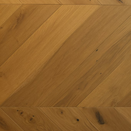 Parquet Prefinito Rovere Spina  Francese 45 Gradi, Spazzolato, Piallato, Smoked, Verniciato Olio Naturale 15-4x190x1000mm