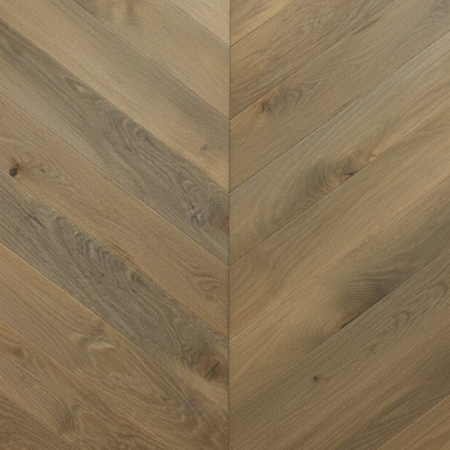 Parquet Prefinito Rovere, Spina Ungherese 30, Smoked Brown, 15-4x102x520mm