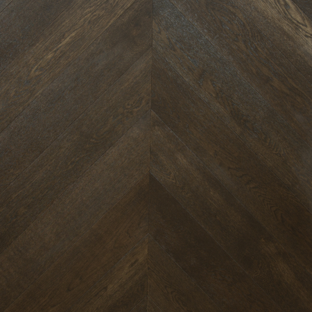 European Oak, French Herringbone Dark, Brushed, Varnished, AB Grade, 14-3x125x680mm