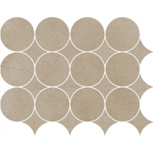 SLOW SABBIA MOSAICO CIRCOLARE 32.1X41.6 MATT