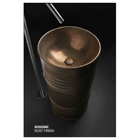 KERASAN ARTWORK LAVABO FREESTANDING BARREL RUGGINE