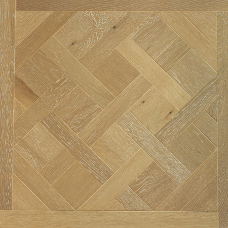 Prefinished European Oak Parquet, Square, Decorative, Brushed, UV Varnished, Decapé, Selection ABC
