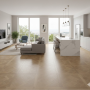 Prefinished European Oak Parquet, Square, Decorative, Brushed, UV Varnished, Decapé, Selection ABC