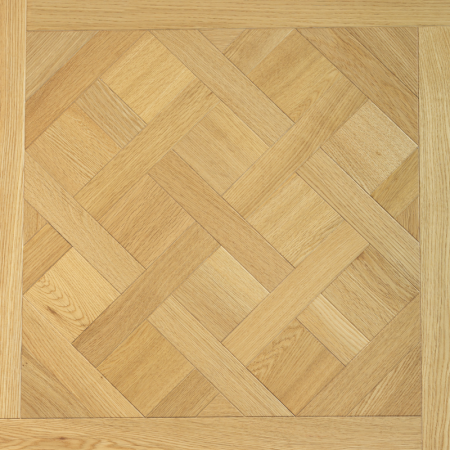 Parquet Prefinito Rovere Europeo, Quadrotta, Decoro, Spazzolato, Verniciato Uv, Naturale, Scelta Ab