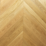 Parquet Prefinito Rovere Chevron, Spina Francese 45 °, Naturale, Spazzolato, Verniciato Acqua Uv, Scelta Abc,
