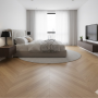 European Prefinished Oak, French Herringbone 45°, Brushed, UV Varnish, ABC Selection, 10-3x125x785