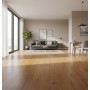 Prefinished European Oak Smoked 620 Parquet, Planed, Brushed, Cde Selection