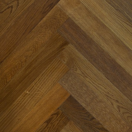 Agap Thermo-treated Oak, Italian Herringbone, UV Water Varnished, 4-11x70x490