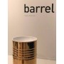 KERASAN ARTWORK LAVABO FREESTANDING BARREL BIANCO/ORO