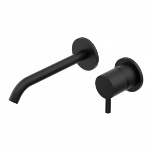 DIAMETRO35 S WALL-MOUNTED BASIN MIXER - EXTERNAL PART MATTE BLACK