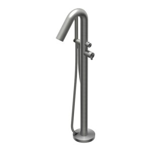 DOT316 ROUND COLONNA BORDO VASCA DA TERRA INOX