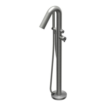 DOT316 ROUND BATHTUB EDGE COLUMN IN STAINLESS STEEL FROM THE GROUND