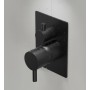 DIAMETRO35 S BUILT-IN SHOWER MIXER WITH DIVERTER - EXTERNAL PART MATTE BLACK