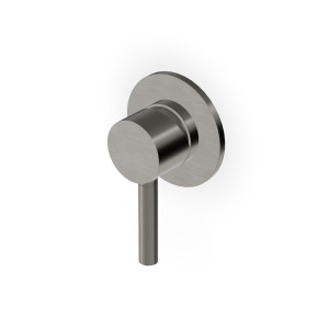 SHOWER MIXER WITHOUT DIVERTER METAL BLACK BRUSHED