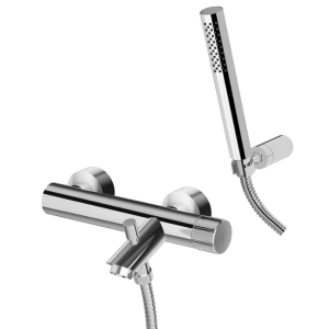 JO EXTERNAL BATHTUB MIXER WITH FLEXIBLE SHOWER SET