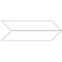 UNIKA BIANCO CHEVRON 10X60 Sp. 9,5mm