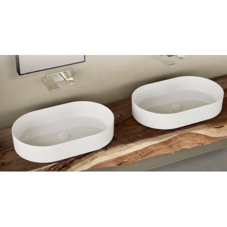 SHUI COMFORT LAVABO OVALE BIANCO LUCIDO