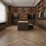 Parquet Prefinito Rovere, Spina Ungherese 30, Smoked Grey, 15-4x102x520mm