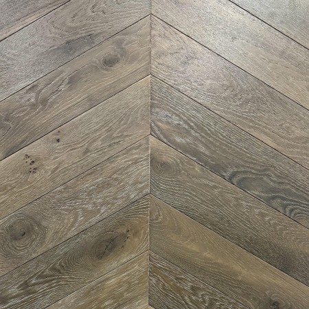 Oak, Hungarian Herringbone 30, Smoked GREY, 15-4x102x520mm