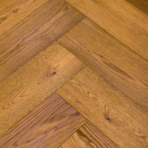 Parquet Prefinito Rovere, Spina 90°, Spazzolato, Oliato Noce, Scelta Abc, 15-4x190x940