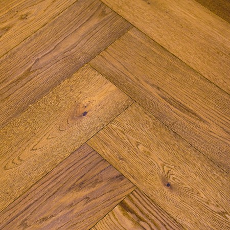 Parquet Prefinito Rovere, Spina 90°, Spazzolato, Oliato Noce, Scelta Abc, 15-4x190x940