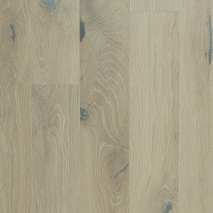 Prefinished Oak Parquet Pure White, Expressive, Brushed, Water Varnished
