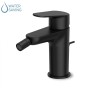 RIVO MISCELATORE BIDET C/ SCARICO NERO OPACO