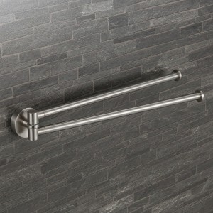 PLUS PORTA SALVIETTA A DOPPIO SNODO ZIRCONIUM