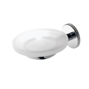 LINEA G NOVA PORTA SAPONE VETRO BIANCO