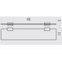 COLOMBO ACCESSORI BAGNO LOOK SHELF