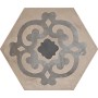 MARCA CORONA TERRA MIX ESAGONA VERS. F 25X21.6