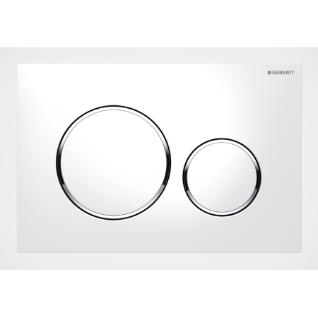 GEBERIT SIGMA 20 PLACCA BIANCA-CROMO-BIANCA