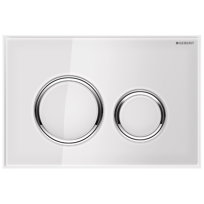 GEBERIT SIGMA 21 PLACCA VETRO BIANCO