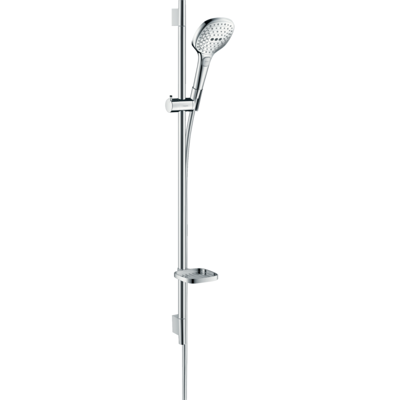 HANSGROHE RAINDANCE SELECT E SET DOCCIA 120 3JET CON ASTA DOCCIA 90 CM E PORTASAPONE CROMO