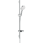 HANSGROHE RAINDANCE SELECT S SET DOCCIA 120 3JET CON ASTA DOCCIA 90 CM E PORTASAPONE BIANCO/CROMO