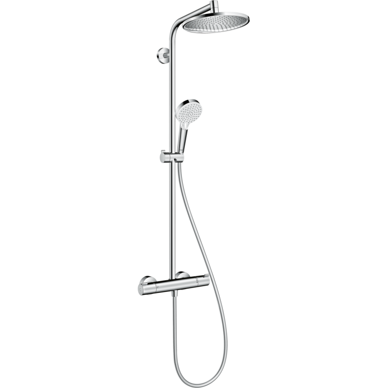 HANSGROHE CROMETTA S SHOWERPIPE 240 1JET CON TERMOSTATICO CROMO