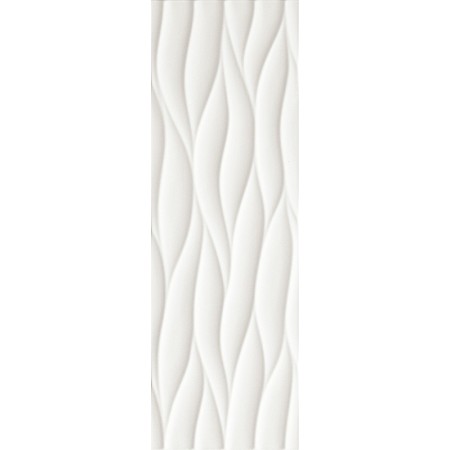 FAP CERAMICHE LUMINA 75 CURVE WHITE GLOSS 25X75