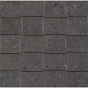 MARAZZI MYSTONE_GRIS FLEURY MOSAICO NERO 30X30